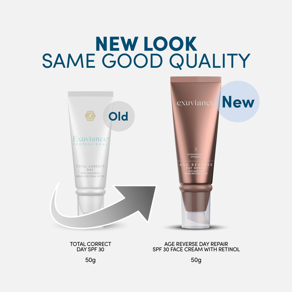 Exuviance Professional Total Correct Day SPF 30 50g / Age Reverse Day Repair SPF 30 Face Cream with Retinol 50g