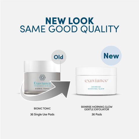 Exuviance, Exfoliation, Exuviance SkinRise Morning Glow Gentle Exfoliator, Radiance pads, Luminous complexion