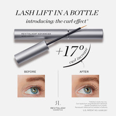 Lash Lift In A Bottle,  the Curl Effect, 17 Degree Curl IncreaseRevitaLash EyeLash Advanced Conditioner & Serum | 0.75ml [Travel Size]