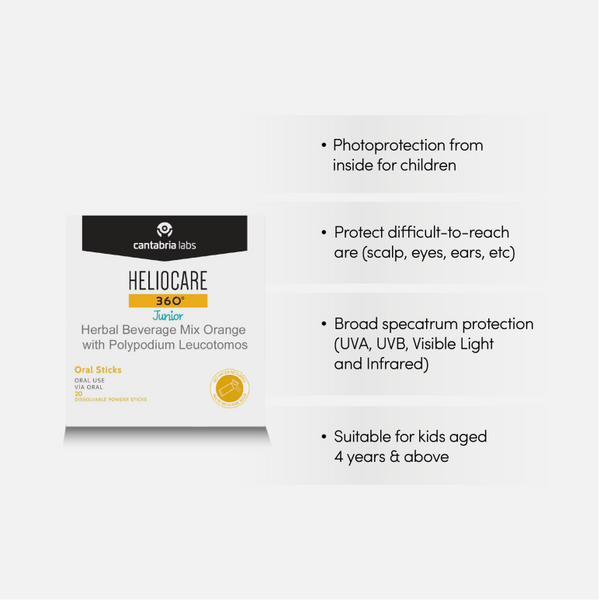 Dermaskinshop, Heliocare, Sunscreen, Sunblock, Junior Oral Sticks