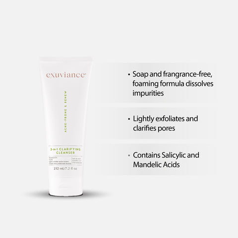 Exuviance Professional Clarifying Facial Cleanser | 212ml / Exuviance-R 3-in-1 Clarifying Cleanser 212ml