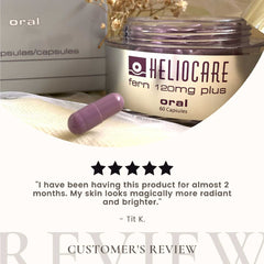 Heliocare Fern Plus 120MG, Skin Brightening, Maximum Sun Protection, Reduce Pigment, Review