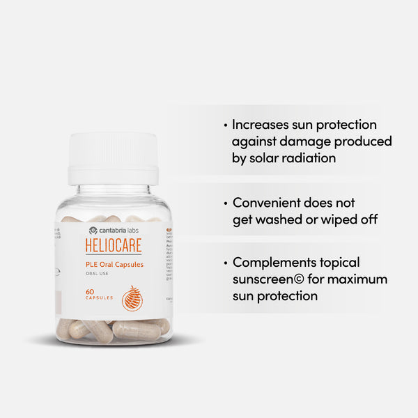 Heliocare PLE Oral, Heliocare, Sunscreen, Sunblock, Eatable Sunblock