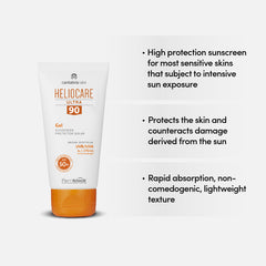 Heliocare Ultra 90 Gel, Sun Protection, Topical Sunscreen