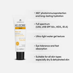 Heliocare, Sunscreen, Sunblock, Heliocare  360 Water Gel, SPF50+, Fernblock, Waterproof