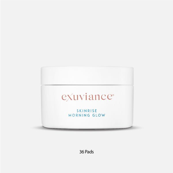 Exuviance, Exfoliation, Exuviance SkinRise Morning Glow Gentle Exfoliator, Radiance pads, Luminous complexion